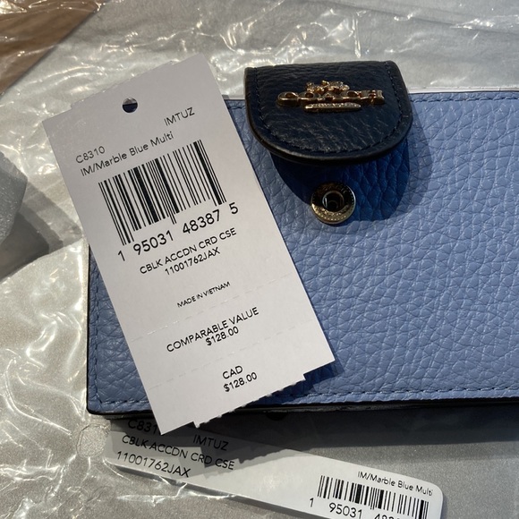 👜NWT COACH accordion card case/wallet in colorblock👜 - Picture 6 of 6